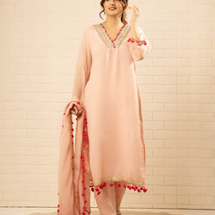 Inayat Tissue Blush Pink Kurta Set